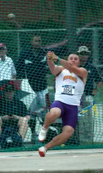 Junior Dennis Aliotta won his third-straight Conference USA shot put title, setting the school record in the process.