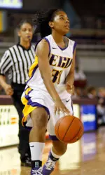 Sophomore Shala Hodges has knocked down six three-point field goals in her last two games.