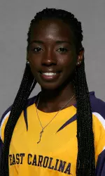 Aiesha Goggins nearly broke her own school record in the 400-meter run at Notre Dame.