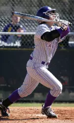 Senior Sissy Jimenez had East Carolina's hit against Memphis Sunday.