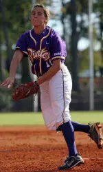 Junior Faith Sutton earned her third-straight win Saturday with a three-hit performance against Northern Iowa.