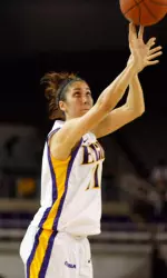 Senior Kelly Smith led the Pirates with 13 points in the first round win over Tulsa Wednesday.