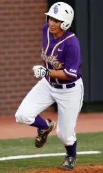 Senior Sissy Jimenez tallied ECU's hit in the opening contest.