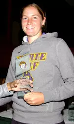 Freshman Fanny Wolte claimed individual medalist honors at UNCW Lady Seahawk Classic
