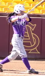 Freshman Kristi Oshiro went 2-3 Wednesday and collected her team-leading 13th multiple-hit game of the season.