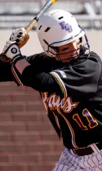 Junior Suzanne Riggs leads the Pirates with a .389 batting average and 16 runs batted in during home games.
