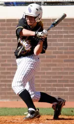 Freshman Jill Jelnick hit her team-leading third triple of the year Saturday against UCF.