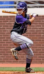 Freshman Kristi Oshiro is batting .500 (4-8) in the College Park Regional.