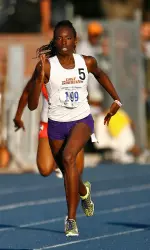 Freshman Aiesha Goggins posted the fifth-fastest overall time in the 400-meter dash at the NCAA East Regional Thursday.