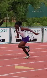 Freshman Tyshonda Hawkins advanced in the 200-meter dash Friday at the NCAA East Regional.