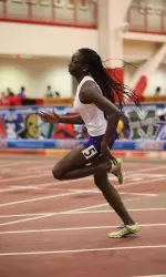 Freshman Aiesha Goggins has earned Second-Team All-America honors from the USTFCCCA