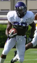 Junior Reggie Bullock rushed for 49 yards on six carries during Saturday morning's scrimmage.