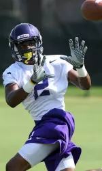 Freshman inside receiver Justin Hardy and the Pirates completed their third pratice of the fall Sunday morning.