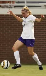 Senrior Leah Bagonis leads ECU with four assists.