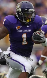 Senior Lance Lewis caught a pair of touchdown passes and moved into eighth on the ECU all-time receptions list.