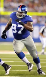 Former Pirate Linval Joseph will play for the New York Giants in Super Bowl XLVI.