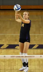 Junior outside hitter Hannah Allgood