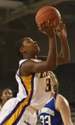 Sophomore forward Dana Jones