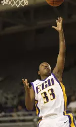 Sophomore guard Janesha Ebron