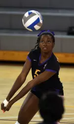 Junior outside hitter Whitney Campbell