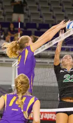 Junior middle hitter Virginia Fitch