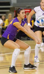 Freshman defensive specialist Erika Figueroa