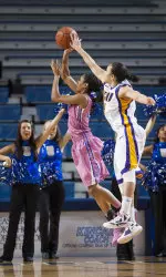 Sophomore Kristine Mial led East Carolina with 14 points, four rebounds and three steals Sunday at Tulsa.