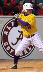 Senior Priscilla Velasquez drove in the Pirates' first run against Alabama Friday evening.