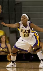 Junior Shala Hodges scored a team-best 16 points for ECU Sunday at Southern Miss.