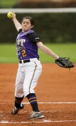 Freshman Sarah Christian recorded a career-high five strikeouts in 9.1 innings at Tulsa Saturday afternoon.