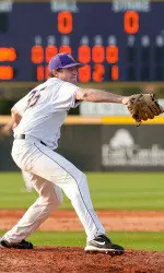 Senior Kevin Brandt tosses eight shutout innings for his 21st career win.