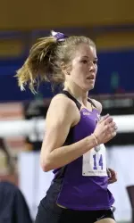 Senior Brittany Copeland topped her own school-record time in the 5,000-meter run at the Raleigh Relays this weekend.