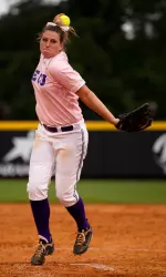Freshman Courtney Smith threw her first career shutout Wednesday evening against Longwood.