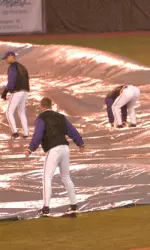 Saturday's game suspended due to rain