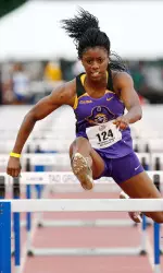 Sophomore Erin Tucker set the program record in the 100-meter hurdles Saturday in New Orleans.