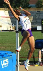 Junior Tynita Butts won the bronze medal in the high jump Friday at the NCAA Outdoor Championships.