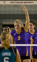 Junior middle hitter Virginia Fitch