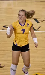 Junior defensive specialist/libero Shelby Beasley