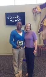 Celeste Stewart and Coach Heather Macy