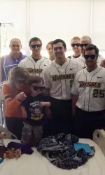 Pirates Visit James and Connie Maynard Children's Hospital at Vidant Medical Center