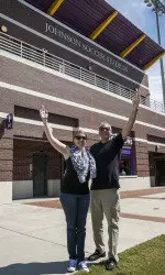 Tap Johnson and his daughter Mary