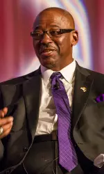 Fifth-Year Head Coach Ruffin McNeill At Quarterback Club Team Luncheon