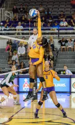 Junior middle blocker Ashley McRae