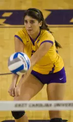 Senior libero Erika Figueroa led all players with 18 digs Friday night.