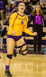 Junior outside hitter Sydney Darden