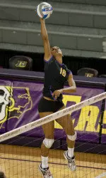 Senior outside hitter Torre Blake