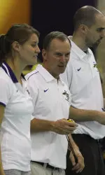 Coaches Kate Gordon, Rick Kobe, Matthew Jabs