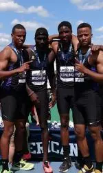 The Men's 4x400-meter relay squad of Desmond Dowling, Quay Johnson, Chandler Chase and Rodney Johnson