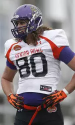 Bryce Williams during Senior Bowl workouts earlier this week (AP)