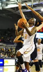 Khadidja Toure goes up for the shot